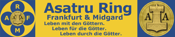 Asatru Ring Frankfurt Banner - Leben mit den Göttern