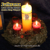 Die zweite Kerze des Julkranzes ist aus - Asatru Ring Midgard