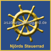 Njörds Steuerrad hat er fest im Griff