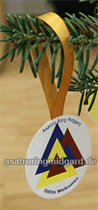 Odins Walknoten geheimnisvolles Symbol der Götter - Asatru Ring