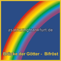 Der Regenbogen Bifröst verbindet Asgard und Midgard - Asatru Ring
