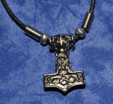 Thor's Hammer with ribbon